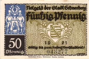 Német Birodalom/Weimari Köztársaság Schneeberg 1921. 50Pf (6x) 6klf teljes sor T:I