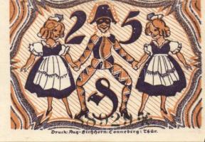 Német Birodalom/Weimari Köztársaság Sonneberg 1921. 10Pf + 25Pf + 50Pf 3klf teljes sor T:I