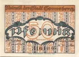 Német Birodalom/Weimari Köztársaság Sonneberg 1921. 10Pf + 25Pf + 50Pf 3klf teljes sor T:I