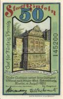 Német Birodalom/Weimari Köztársaság Rinteln 1920. 25Pf + 50Pf + 1Mk 3klf teljes sor T:I