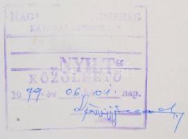 Gönczi Béla (1934- ): Szocialista grafikák, 10 db, vegyes technika, papír, jelzettek, hátoldalon cen...