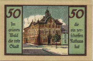 Német Birodalom/Weimari Köztársaság Suhl 1922. 50Pf (4X) 4klf teljes sor T:I