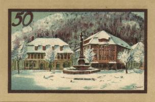 Német Birodalom/Weimari Köztársaság Suhl 1922. 50Pf (4X) 4klf teljes sor T:I