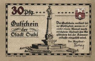 Német Birodalom/Weimari Köztársaság Suhl 1922. 30Pf (4X) 4klf teljes sor T:I