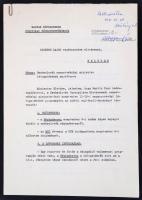 1975 a Magyar Néphadsereg politikai főcsoportfőnökségének előterjesztése csehszlovák nemzetvédelmi miniszter látogatásának sajtótervéről, gépelt irat, Czinege Lajos vezérezredes láttamozásával