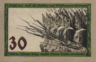 Német Birodalom/Weimari Köztársaság Suhl 1922. 30Pf (4X) 4klf teljes sor T:I