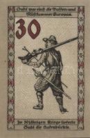 Német Birodalom/Weimari Köztársaság Suhl 1922. 30Pf (4X) 4klf teljes sor T:I