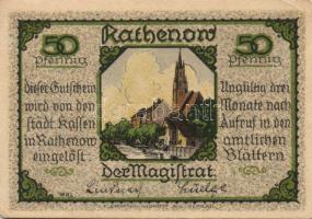 Német Birodalom/Weimari Köztársaság Rathenow 1921. 50Pf + 75Pf + 80Pf + 90Pf 4klf teljes sor T:I