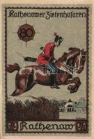 Német Birodalom/Weimari Köztársaság Rathenow 1921. 50Pf + 75Pf + 80Pf + 90Pf 4klf teljes sor T:I