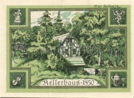 Német Birodalom/Weimari Köztársaság Rehmen 1921. 25Pf (2X)+ 50Pf (4X)6klf teljes sor T:I