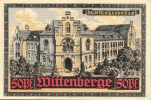 Német Birodalom/Weimari Köztársaság Wittenberge 1921. 50Pf (6X)6klf teljes sor T:I