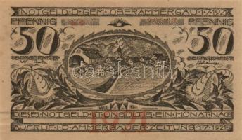 Német Birodalom/Weimari Köztársaság Oberammergau 1921. 25Pf + 50Pf + 75Pf 3klf teljes sor T:I