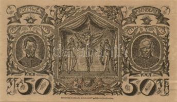 Német Birodalom/Weimari Köztársaság Oberammergau 1921. 25Pf + 50Pf + 75Pf 3klf teljes sor T:I