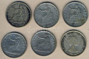 USA 1876. Trade $ Ffm(5x) utánveretek + St.Helena + Ascension DN 50c Ffm fantáziaveret