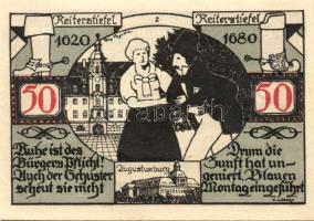 Német Birodalom/Weimari Köztársaság Weissenfels 1921. 50Pf (6X) 6klf teljes sor T:I
