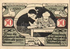 Német Birodalom/Weimari Köztársaság Weissenfels 1921. 50Pf (6X) 6klf teljes sor T:I