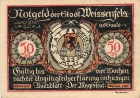 Német Birodalom/Weimari Köztársaság Weissenfels 1921. 50Pf (6X) 6klf teljes sor T:I