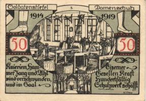 Német Birodalom/Weimari Köztársaság Weissenfels 1921. 50Pf (6X) 6klf teljes sor T:I