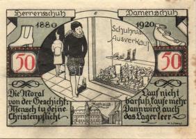 Német Birodalom/Weimari Köztársaság Weissenfels 1921. 50Pf (6X) 6klf teljes sor T:I