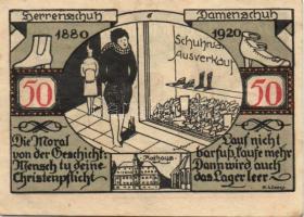 Német Birodalom/Weimari Köztársaság Weissenfels 1921. 50Pf (6X) 6klf teljes sor T:I