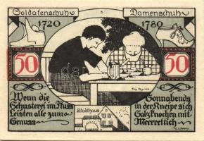 Német Birodalom/Weimari Köztársaság Weissenfels 1921. 50Pf (6X) 6klf teljes sor T:I