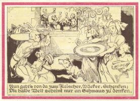 Német Birodalom/Weimari Köztársaság Weimar 1921. 75Pf (3X) 3klf teljes sor T:I