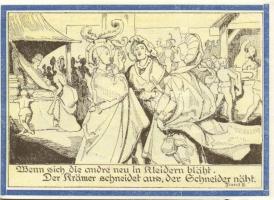 Német Birodalom/Weimari Köztársaság Weimar 1921. 75Pf (3X) 3klf teljes sor T:I