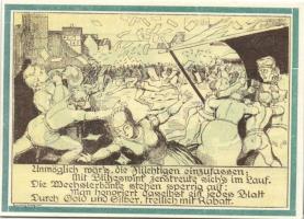 Német Birodalom/Weimari Köztársaság Weimar 1921. 75Pf (3X) 3klf teljes sor T:I