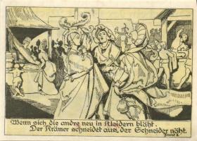 Német Birodalom/Weimari Köztársaság Weimar 1921. 75Pf (3X) 3klf, az egyik kék 75Pf erős nyomdahibás,...