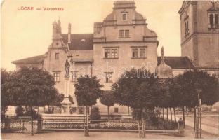 1913 Lőcse, Levoca; Városháza. Kiadja Singer / town hall (EB)