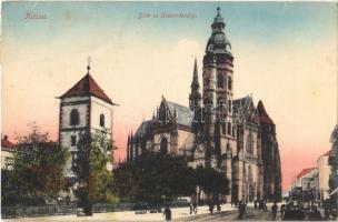 1916 Kassa, Kosice; Dóm és Urbán torony / cathedral, tower (Rb)