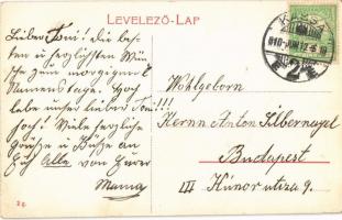 1910 Kassa, Kosice; Deák Ferenc utca, dóm, Liszt nagyraktár, üzletek / street with dom and shops