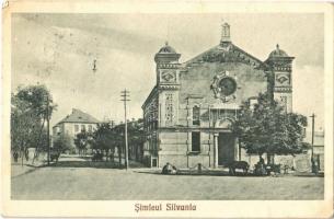 Szilágysomlyó, Simleu Silvaniei; zsinagóga / synagogue. Alex Heimlich + &quot;1940 Szilágysomlyó visszatért&quot; So. Stpl  (EK)