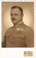 1937 Magyar katonatiszt kitüntetésekkel. Color Borsay Foto / Hungarian military officer with medals. photo