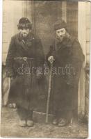 1916 Orosz zsidók az első világháborúban / Russian Jewish men during WWI. Judaica photo