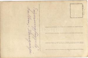 ~1916 Tüzérmegfigyelő ballon hangárja katonákkal / WWI K.u.K. (Austro-Hungarian) military observatio...