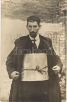 ~1916 Orosz zsidó csempész az első világháborúban / Russian Jewish smuggler during WWI. Judaica photo