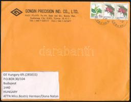 6 db levél, közte expressz + 1 db Virág (I.) bélyeggel bérmentesített + 11 db külföldi küldemény: 6 ...