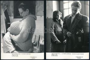 7 db filmfotó a Megáll az idő c. filmből, 13×18 cm