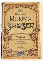 cca 1910 Kovácsoltvas termékeket bemutató képes katalógus, egy két lap hiánnyal. 100 képpel, félvászon kötésben
