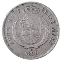 Német Államok / Szászország 1820IGS Tallér Ag "I. Frigyes Ágost" (27,72g) T:2,2- ph. / Ger...