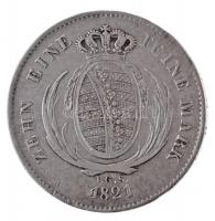 Német Államok / Szászország 1821IGS Tallér Ag "I. Frigyes Ágost" (27,89g) T:2,2- ph. / Ger...