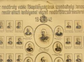 1942 A  m. kir. rendőrség vidéki főkapitányságának szombathelyi tanosztályánál rendőr altiszti tanfo...