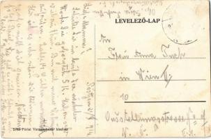 Pöstyén-fürdő, Kúpele Piestany; park, étterem terasza, padok. Párisi Versenybazár kiadása / park wit...