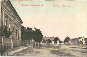 1922 Hajdúszovát, utca és Piac tér