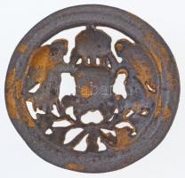 DN "Csász. és. Kir. udvari szállítók" aranyozott fém falidísz (?) (78,03g/77,5mm) T:3
ND ...