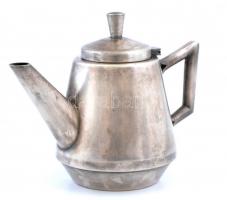 Alpakka fém kiöntő és füles tál, m:13 és 10 cm