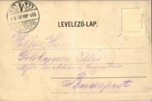 1901 Sárbogárd, Vasútállomás, Római katolikus templom. Bartos M. fényképész kiadása (fa)