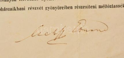 1849 A Julius von Haynau által a cs. kir. és honvéd hadirokkantak megsegítésére alapított Haynau-ala...
