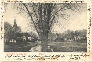 1905 Téglás, Fő tér, templom